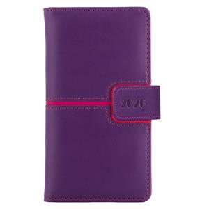 Diář MAGNETIC týdenní kapesní 2026 polský - fialová/růžová