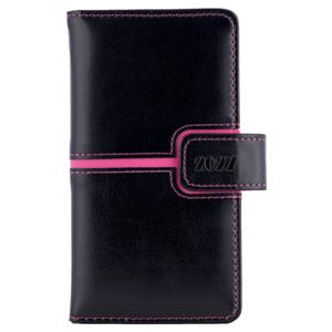 Diář MAGNETIC týdenní kapesní 2027 český - černá/růžová