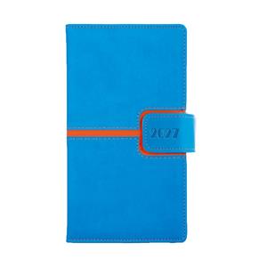 Diář MAGNETIC týdenní kapesní 2027 český - modrá/oranžová