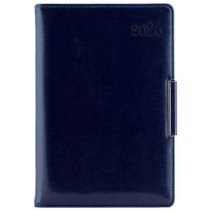 Diář METALIC denní A5 2026 slovenský - tmavě modrá