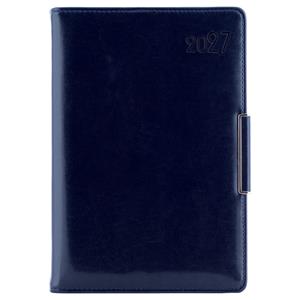 Diář METALIC denní B6 2027 - tmavě modrá