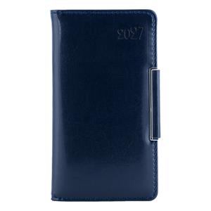 Diář METALIC týdenní kapesní 2027 český - tmavě modrá