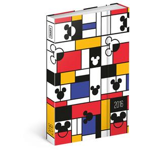 Diář Mickey týdenní B6 magnetický 2016