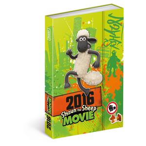 Diář Ovečka Shaun týdenní B6 magnetický 2016