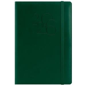 Diář POLY denní A5 2026 polský - tmavě zelená