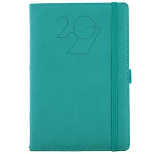 Diář POLY denní A5 2027 český - petrolejová