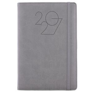 Diář POLY týdenní A5 2027 český - šedá