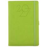 Diář POLY týdenní A5 2027 český - světle zelená