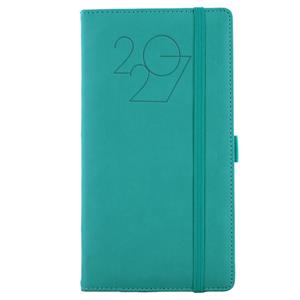 Diář POLY týdenní kapesní 2027 český - petrolejová