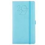 Diář POLY týdenní kapesní 2027 český - světle modrá