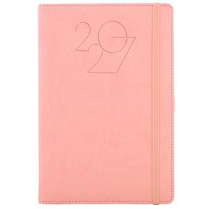 Diář POLY týdenní speciál A5 2027 - světle růžová