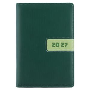 Diář RIGA denní A5 2027 český - zelená