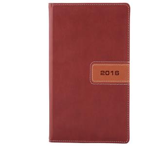 Diář Riga týdenní kapesní 2016 slovenský - hnědá/hnědá