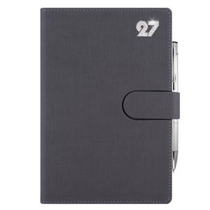 Diář SPLIT CRYSTAL denní B6 2027 - šedá