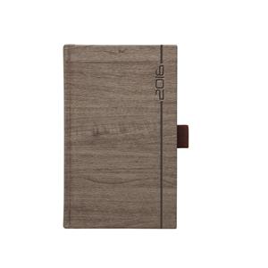Diář Wood 2016 týdenní kapesní - hnědý