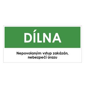 DÍLNA, zelená, plast 2 mm 190x90 mm