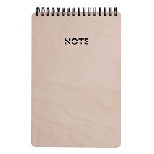 Dřevěný notes TOP WOOD A5 na výšku dřevěný bříza - linkovaný twin wire