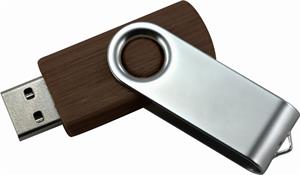 Dřevěný USB Flash disk 03 Wood 16 GB - tmavé dřevo