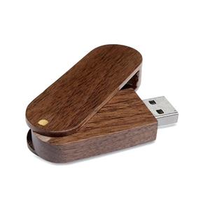 Dřevěný USB Flash disk Sebas 16 GB - tmavé dřevo