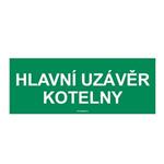 HLAVNÍ UZÁVĚR KOTELNY, plast 1 mm 210x80 mm