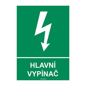 HLAVNÍ VYPÍNAČ, Samolepka A5