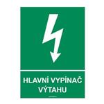 HLAVNÍ VYPÍNAČ VÝTAHU, plast 1 mm, A4