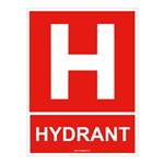 Hydrant s textem - bezpečnostní tabulka, plast 2 mm 200x150 mm