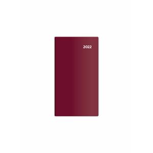 Kapesní diář čtrnáctidenní 2022 - Torino - bordó