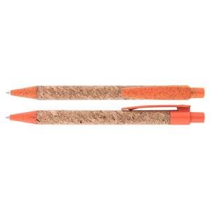 Korkové kuličkové pero Corky - oranžová