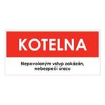 KOTELNA, červená, plast 1 mm 190x90 mm