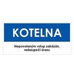 KOTELNA, modrá, plast 1 mm 190x90 mm