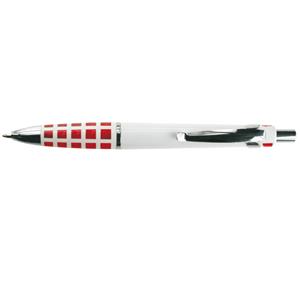 Kuličkové pero Chirko - bílá - červená