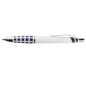Kuličkové pero Chirko - bílá - fialová