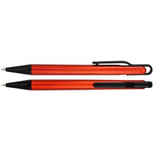 Kuličkové pero Dantes - oranžová - černá