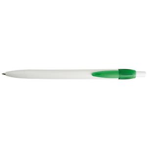Kuličkové pero Elmo - bílá - zelená
