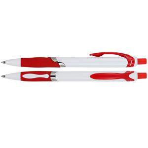 Kuličkové pero Fedora - bílá - červená