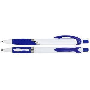Kuličkové pero Fedora - bílá - modrá
