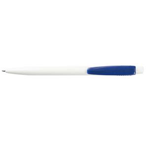 Kuličkové pero Nancy - bílá - modrá