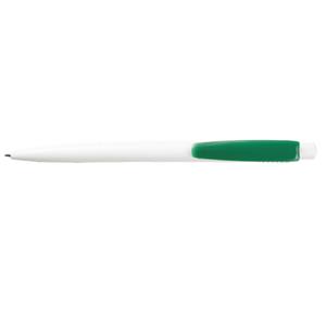 Kuličkové pero Nancy - bílá - zelená