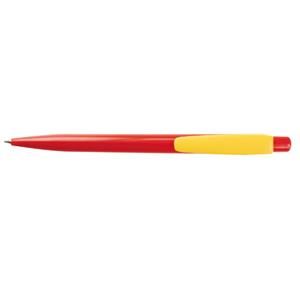 Kuličkové pero Nancy - červená - žlutá