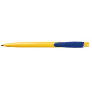Kuličkové pero Nancy - žlutá - modrá