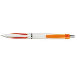 Kuličkové pero Nomand - bílá - oranžová