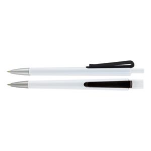 Kuličkové pero TRISHA - bílá/černá