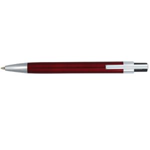 Kuličkové pero Veti - červená tmavá