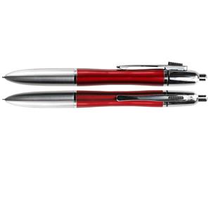 Kuličkové pero Xerus - červená - stříbrná