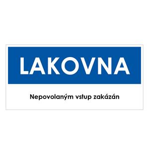 LAKOVNA, modrá, plast 2 mm 190x90 mm