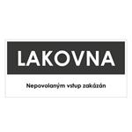 LAKOVNA, šedá, plast 1 mm 190x90 mm