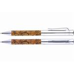 Luxusní kovové kuličkové pero s přírodním korkovým doplňkem Corey
