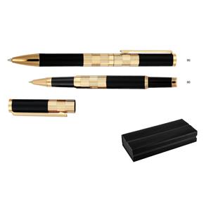 Luxusní sada kovové kuličkové pero Silvertile v dárkovém setu - Goldtile - zlatá