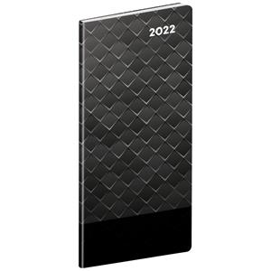 Měsíční diář 2022 plánovací kapesní - Čierny kov SK